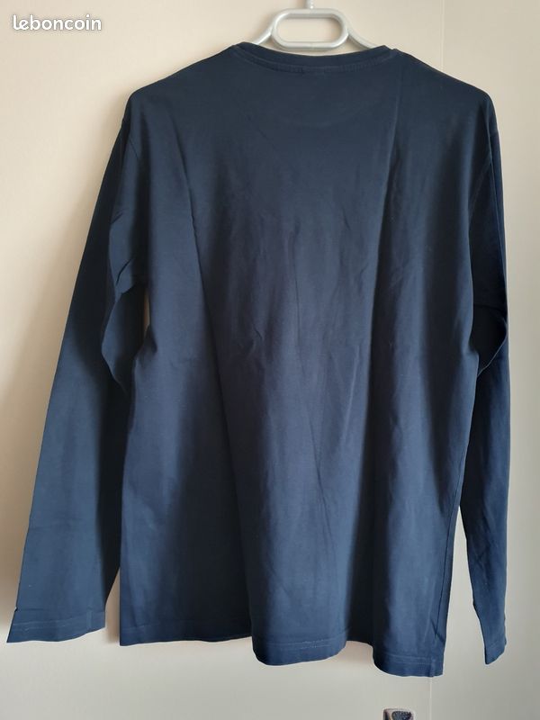 T-shirt Garçon Marks And Spencer Bleu Coton Taille 11-12 Ans – Basique Encolure Ronde