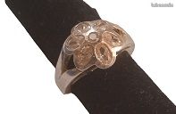 Bague en argent en provenance de l’Inde ornée de plusieurs petites pierres quartz rose (image 5)