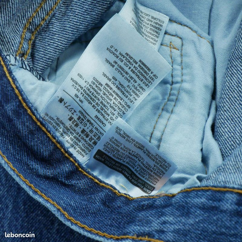 Levi Strauss Jean Levis 501 Taille W34/L30 Homme Bleu #QWE7107