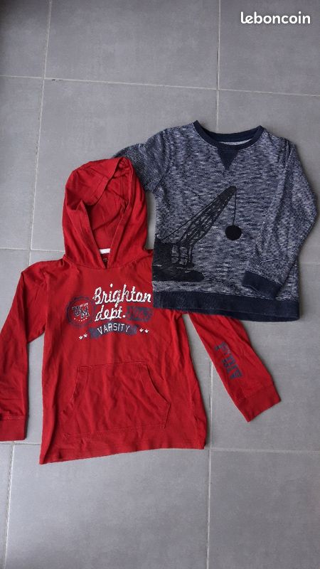 Lot de 2 sweat garçon 8 ans (image 1)