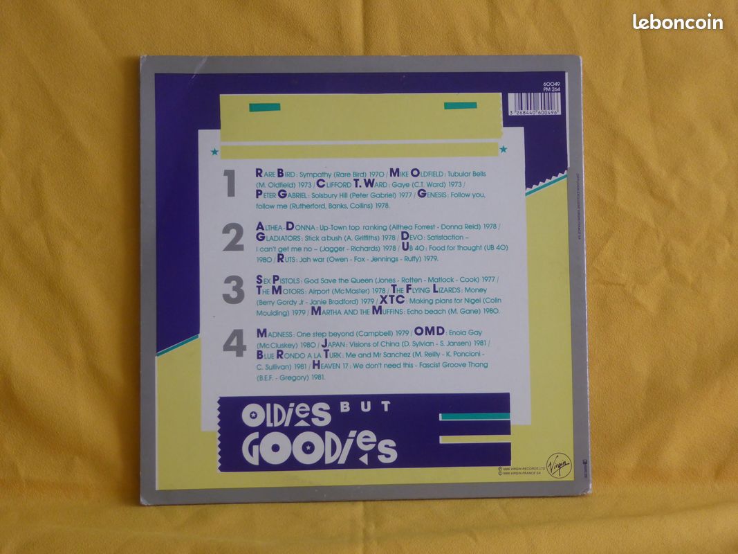 Double vinyle LP 33T - OLDIES BUT GOODIES - Compilation Rock Pop Electro ... - Réf. Virgin 60049 (image 2)