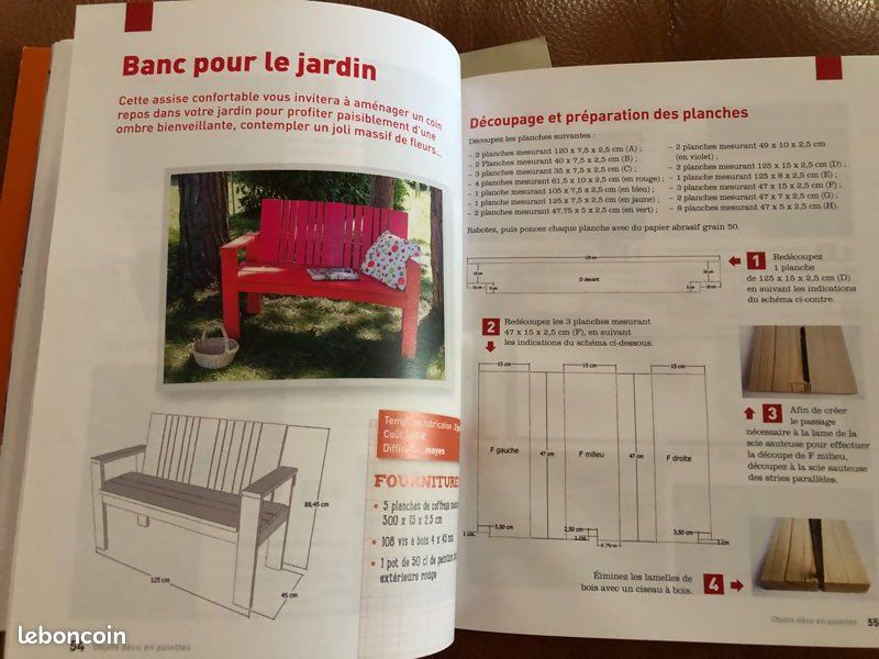Livre: à faire vous même, Objets déco et Palettes (image 6)