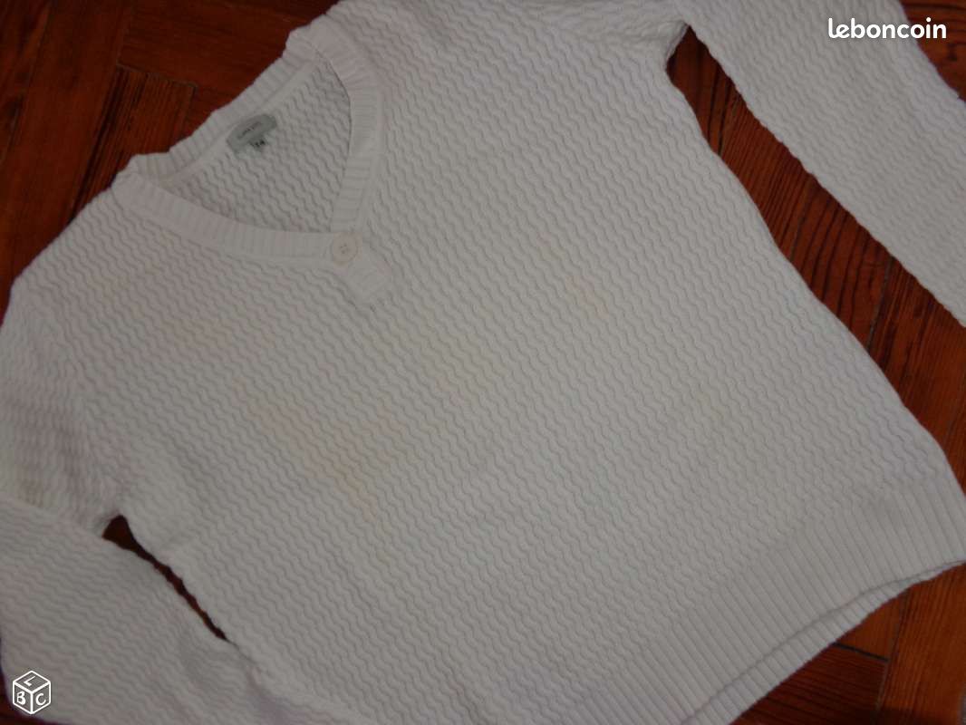 Pull écru "CLARA VITTI" T4 (image 1)