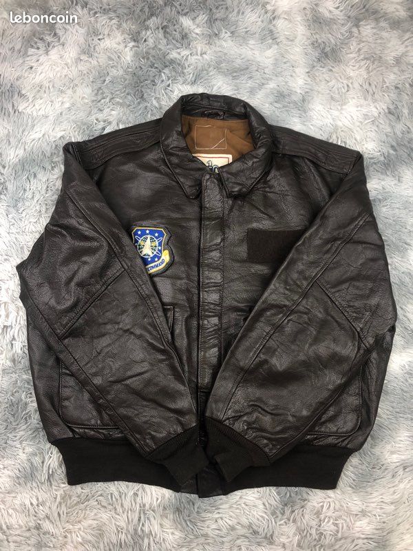 Blouson Aviateur En Cuir Vintage Avirex US Army Air Force Type A-2