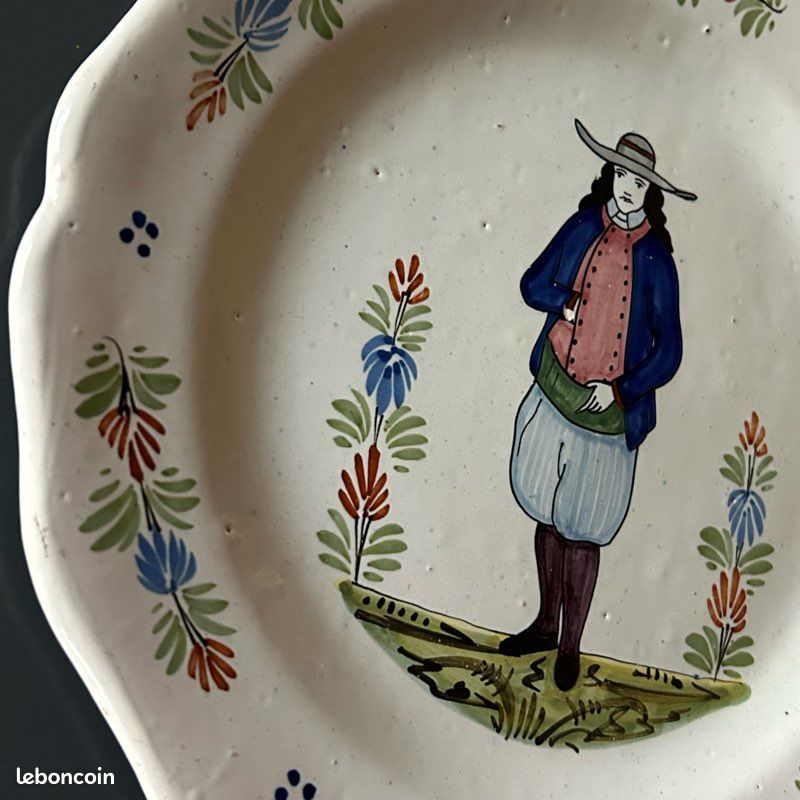Assiette ancienne bretonne (image 4)
