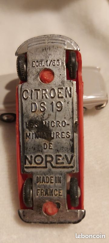 Miniature Norev Citroën DS 19 Bleue échelle 1/86 - Ancienne, Signée, Avec Boîte - Occasion