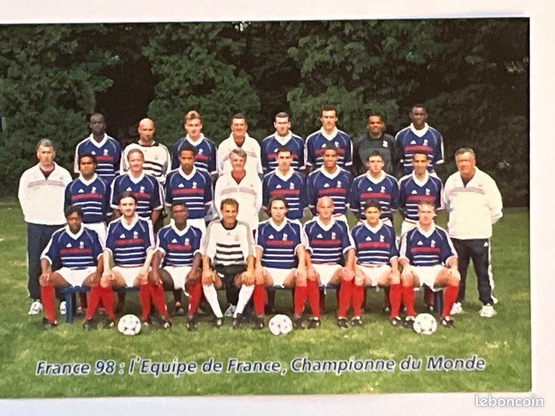 Carte Postale Équipe De France De Football 1988/1989