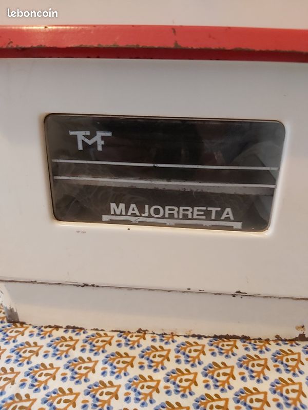 Ancienne Cuisinière Jouet Majoretta TMT - Gazinière Miniature En Tôle, Vintage