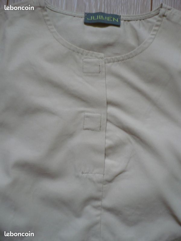 Haut beige sans manche T38 Pat4 (image 3)