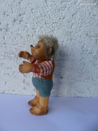 Jouet Ancien Hérisson Jardinier Mecky Steiff – Figurine Plastique