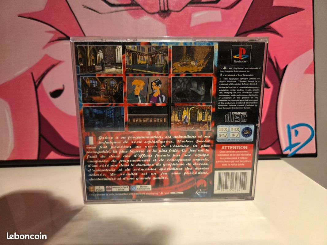 Les Chevaliers de Baphomet PS1 PAL - Jeux vidéo