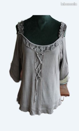 Robe Cocomenthe Taille 36 - Sans Manches Marron Lin Coton Soie - Style Casual - Neuf Avec Étiquettes