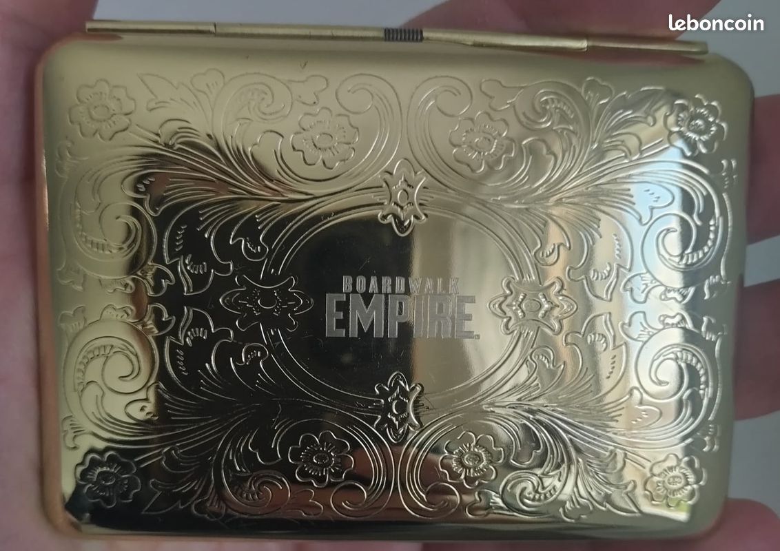 Étui à cigarettes Boardwalk Empire - Produit officiel HBO – Métal doré  vintage