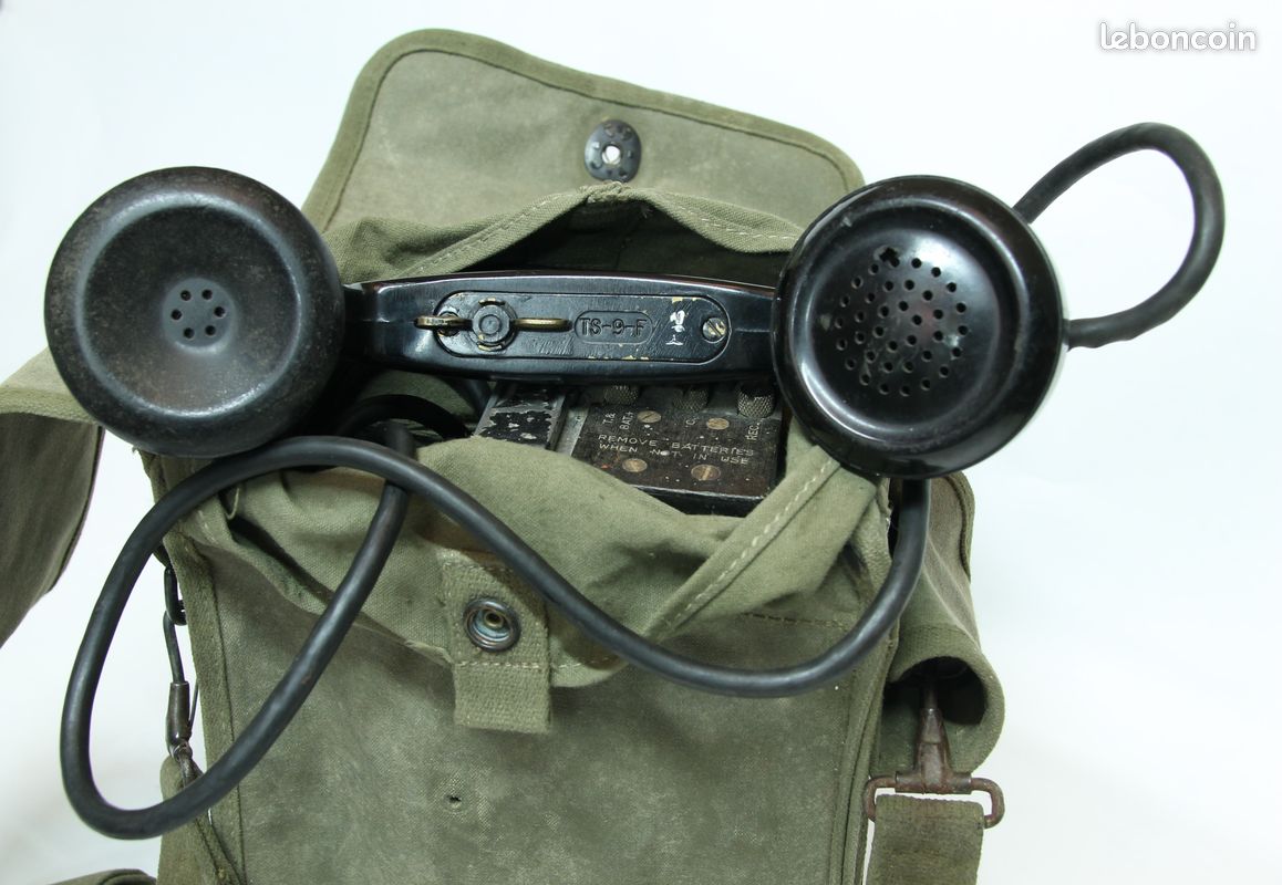 Téléphone De Campagne US Army EE-8 Avec étui OD – Occasion, Militaria