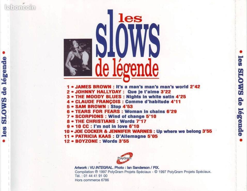 CD Les slows de légende (C69) (image 2)