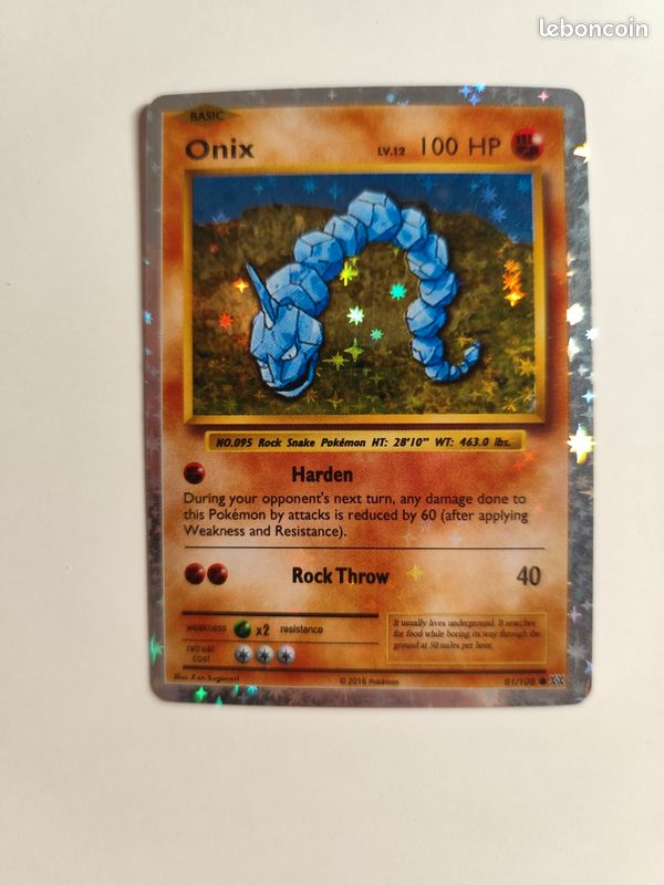 onix pokemon card value 2016 Pokemon - Onix - Evolutions 2016