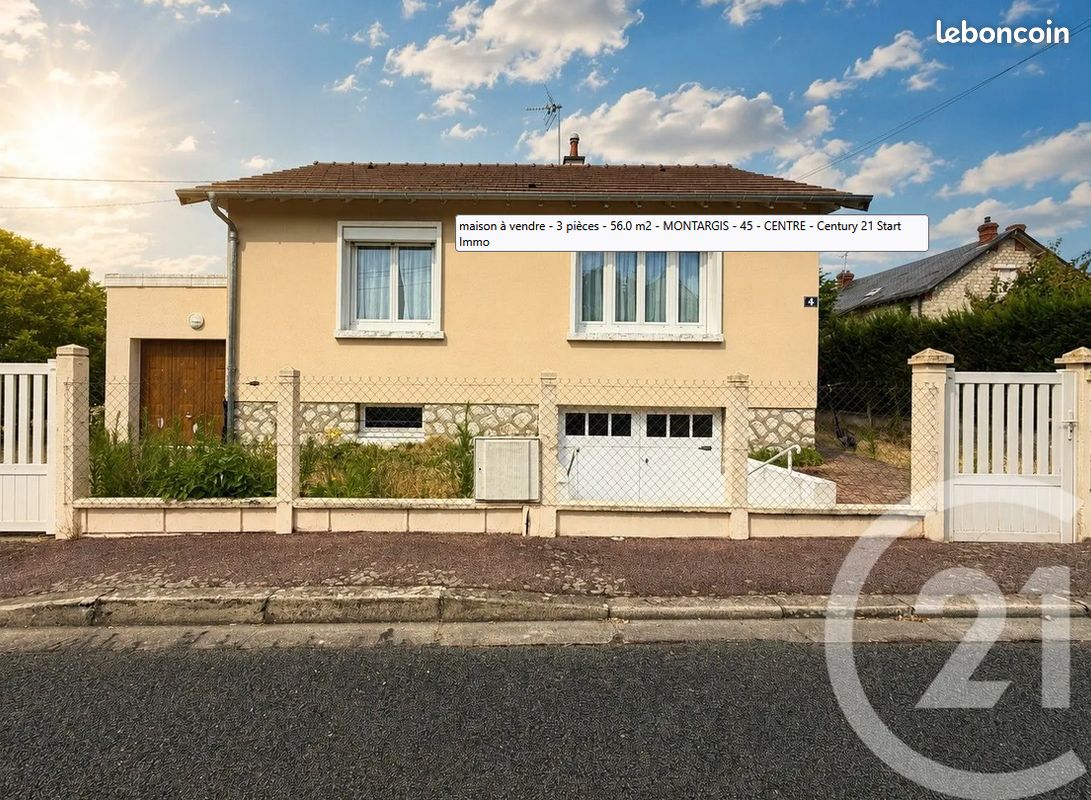 Maison 3 pièces 60 m² · à Montargis · 60 m² · 99 900 €