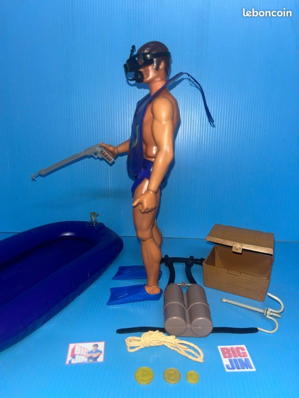 FIGURINE MATTEL BIG JIM COMMANDANT Tenue De Plongée EUR 7,28 - FR