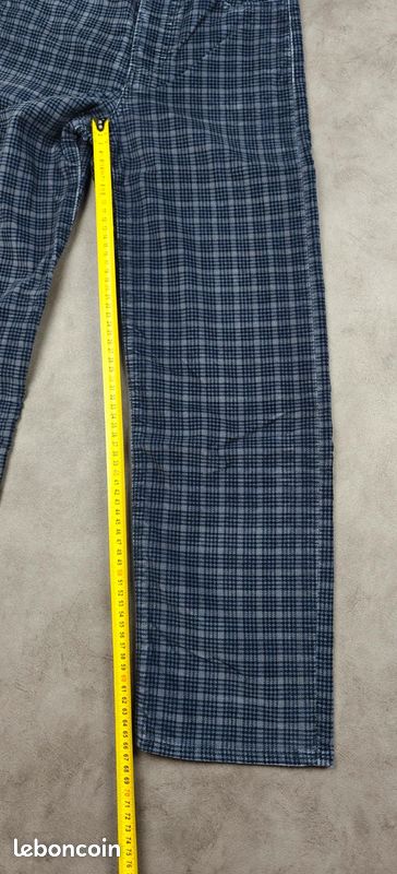 Pantalon Femme Levi's Ribcage Straight Ankle |W23 L27 FR32| taille haute droit carreaux velours #F510 (image 14)