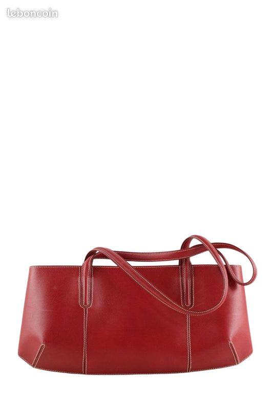 Sac porté épaule en cuir bordeaux Lancel Accessoires Bagagerie