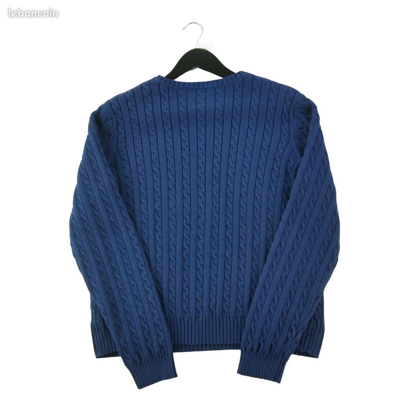 Lauren Ralph Lauren Pull torsadé Femme Taille XL Marine #QWE3233 (image 2)
