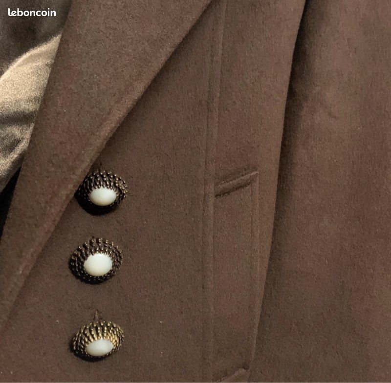 Manteau marron laine cachemire Arayal taille 38 Vêtements
