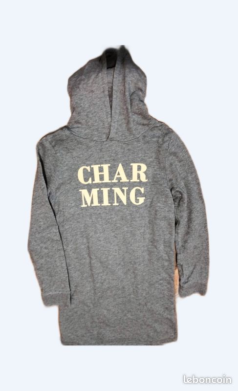 Robe sweat grise fille 10ans comme neuve Vêtements