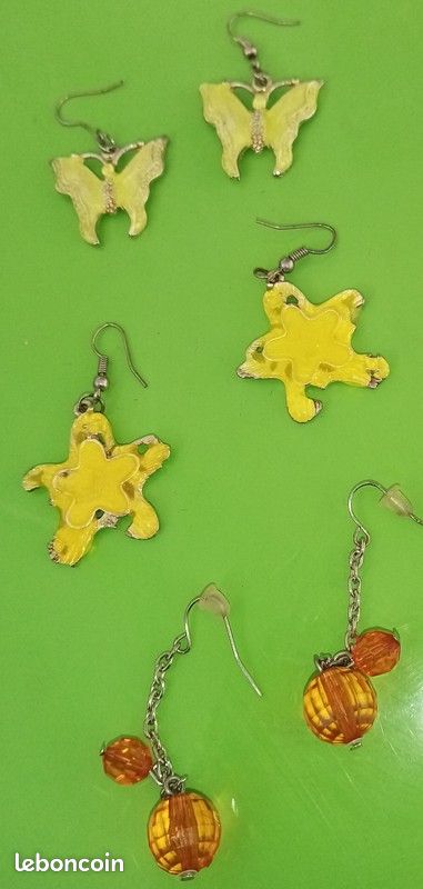 Lot de boucles d'oreilles fantaisie (image 1)