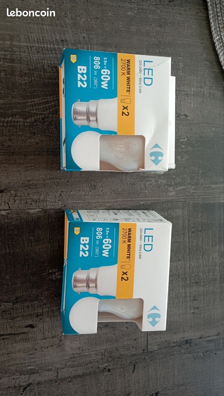 Lot De 16 Ampoules Colorées Led Baïonnette B22, G45 2W 200Lm Lampe