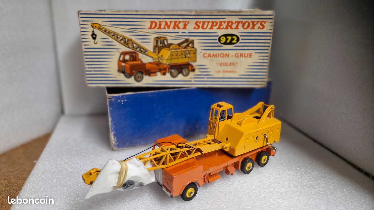 Grue Autoportée Coles 20 Tonnes – Dinky Supertoys N°972 – 6 Roues – Made In England