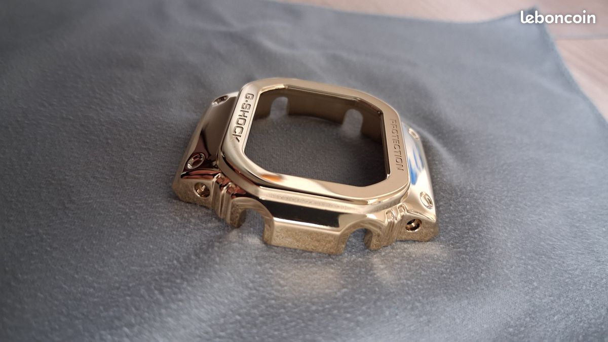 Lunette (Bezel) De Rechange Pour Casio G-Shock GW-M5610TH-1ER - Résine Noire - Neuf Avec étiquettes