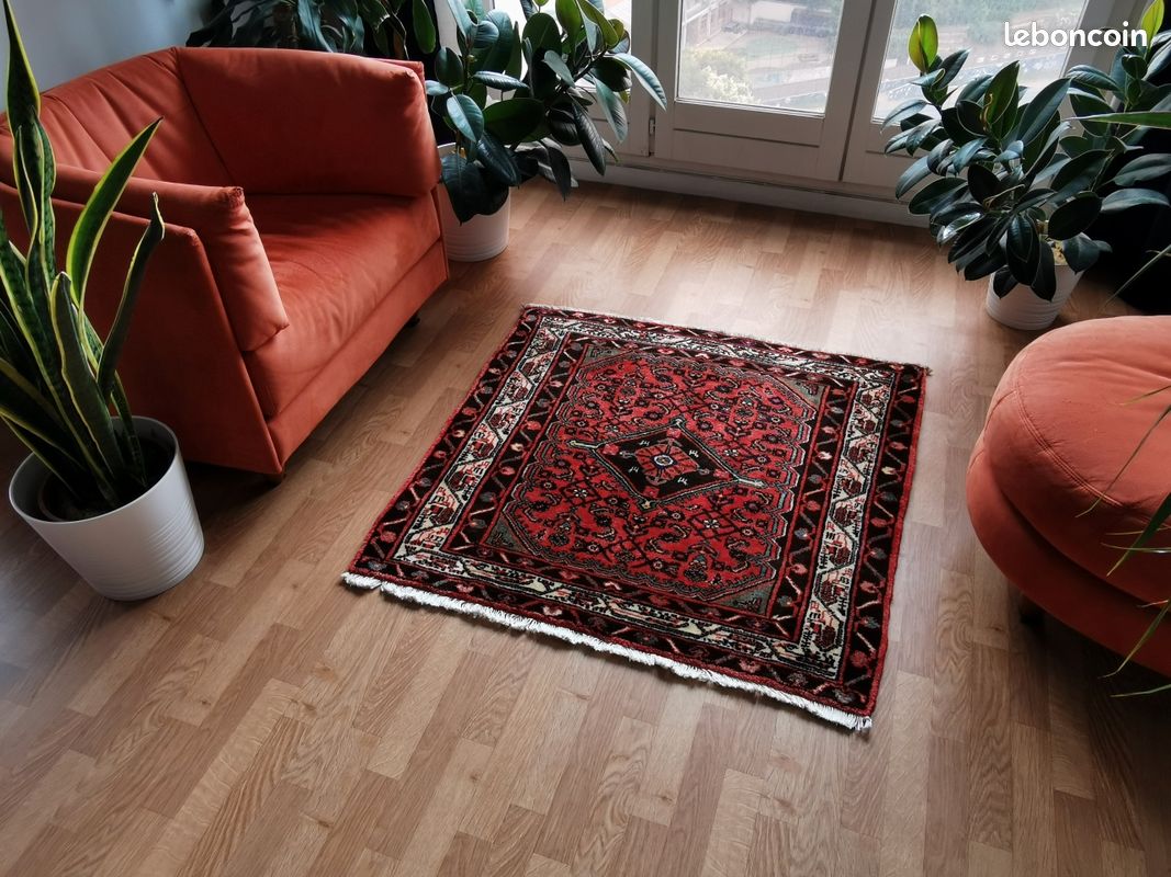 Tapis vintage Persan Hamadan fait main, 1C1025