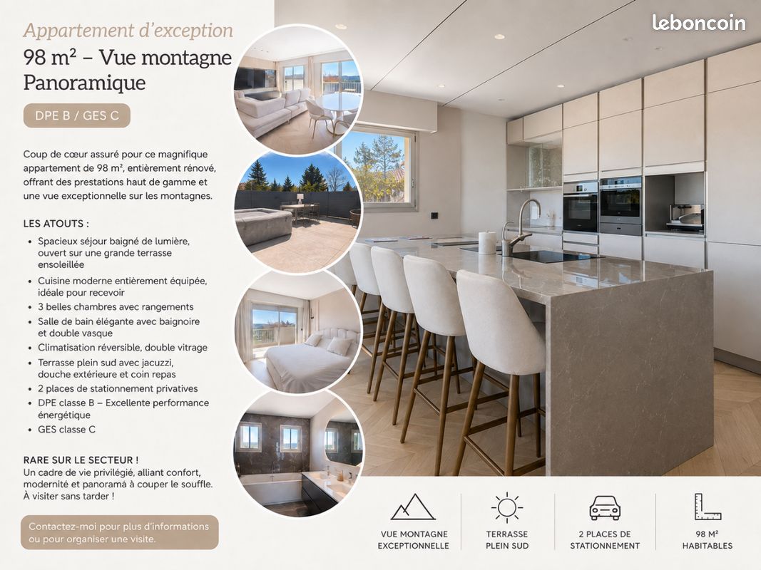 Appartement 4 pièces 103 m² · à Mougins · 103 m² · 649 000 €