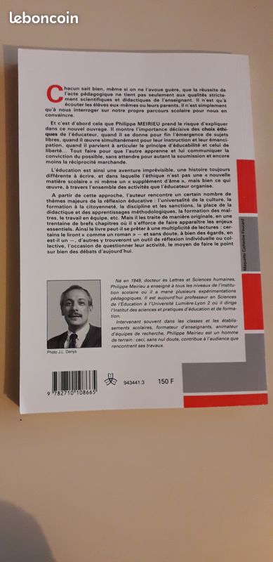 Livre « Le choix d'éduquer - éthique et pédagogique » - Philippe Meirieu (image 2)