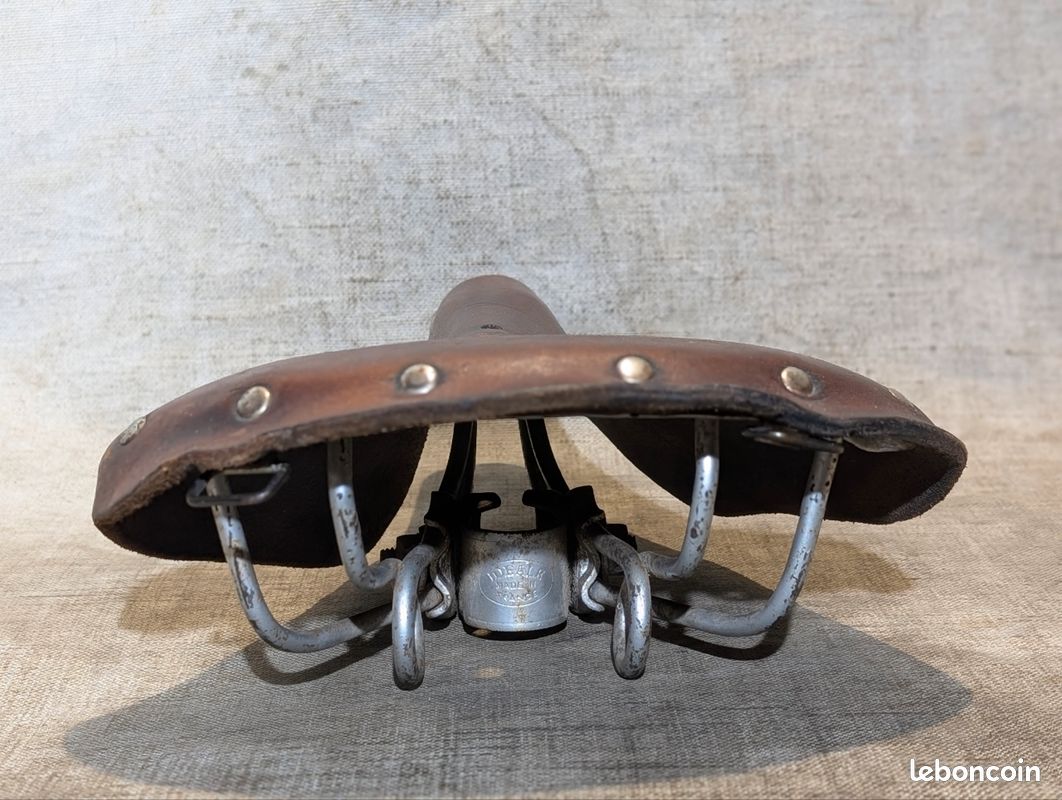 Selle De Vélo NOREX Vintage – Cuir Marron – Pour Vélo Ancien Ou Rétro