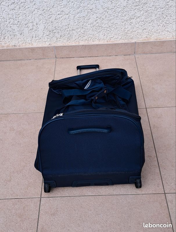 Sac a roulette de voyage SAMSONITE bleu - Accessoires & Bagagerie