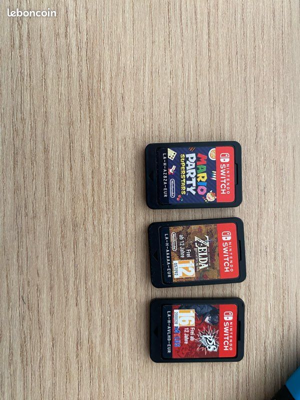 Pack Console Nintendo Switch Standard + 2 Jeux + Manette Pro Rouge - Très bon état (image 3)