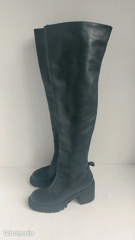 Bottes cuissardes Minelli cuir Chaussures