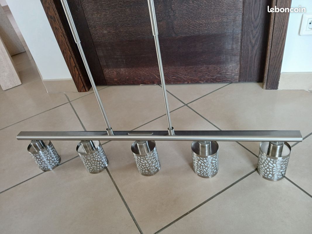Suspension inox 5 lampes (image 3)
