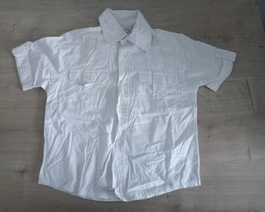 Chemise JACADI Garçon 4 Ans – Manches Courtes Blanche – 100% Coton – Très Bon état