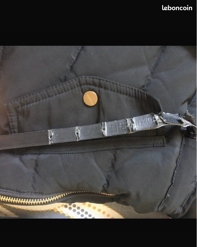 Manteau à capuche fourrure Zara (image 8)