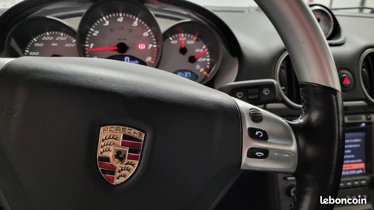 PORSCHE Cayman CAYMAN S 3.4 295CV BV6 PACK CHRONO CUIR COMPLET VOLANT MULTIFONCTION (image 21)