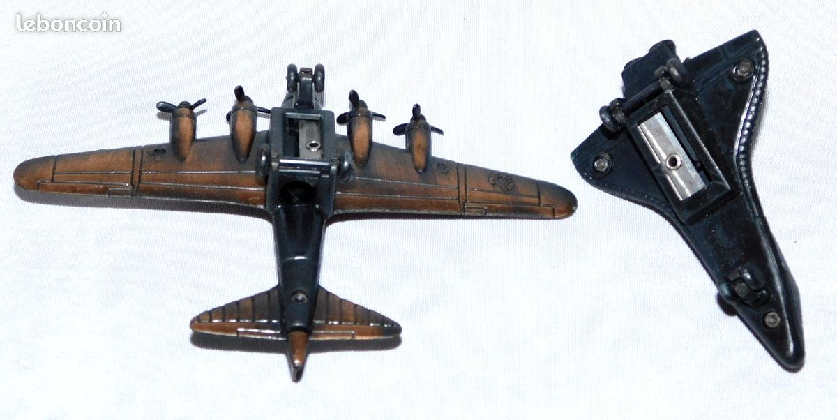 2 ANCIEN AVION MILITAIRE ? TAILLE CRAYON METAL CUIVRÉ / Livraison OK (image 5)