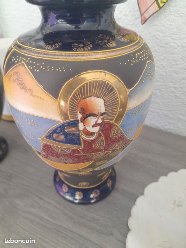 Paire de vases Satsuma Japon (image 3)