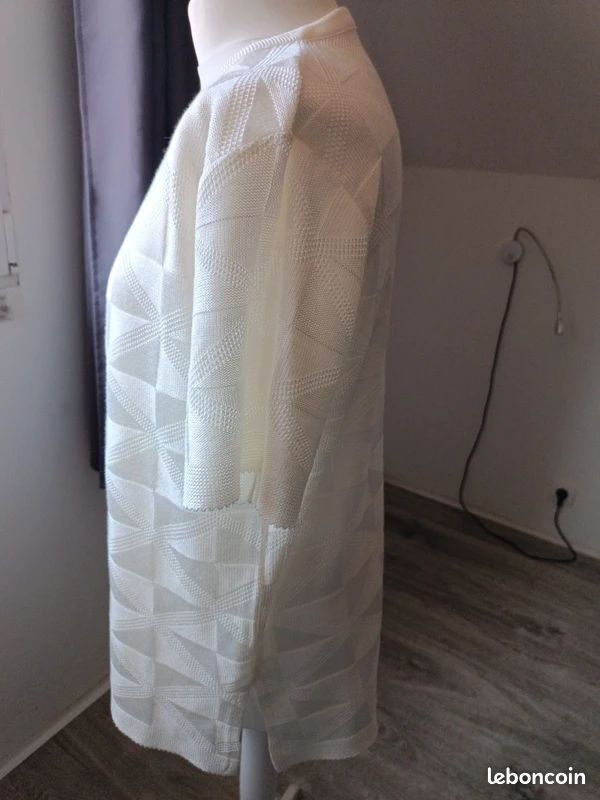 Pull tunique blanc XL (image 2)