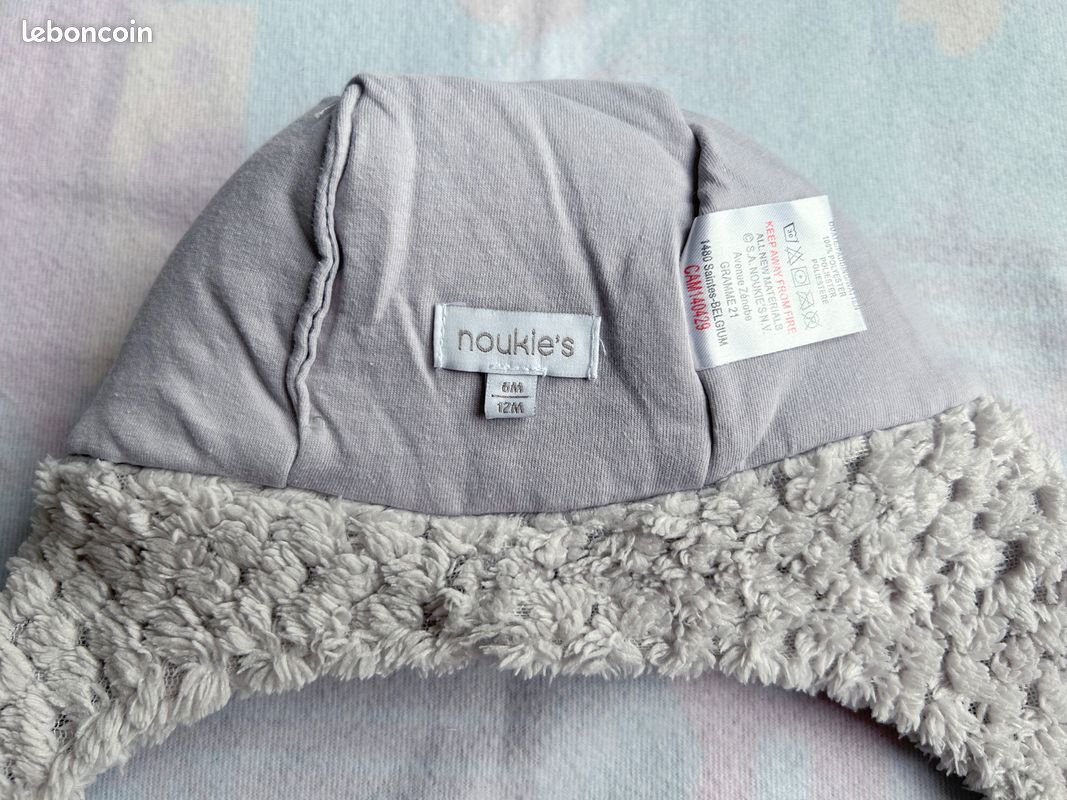 Chapka Noukie's, bébé fille 6-12 mois, gris (image 3)