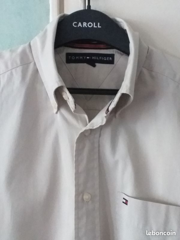 Chemise Tommy Hilfiger neuve taille S beige (image 4)