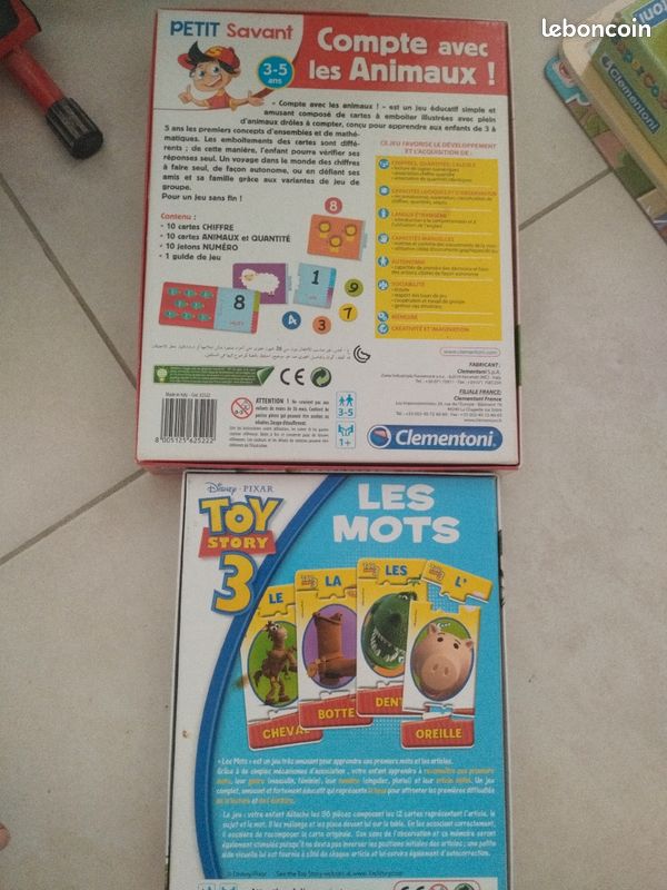 Lot jeux éducatifs Clementoni les mots et compter (image 2)