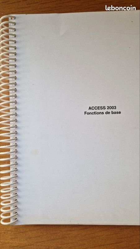 Livre formation Access 2003 fonctions de base (image 1)
