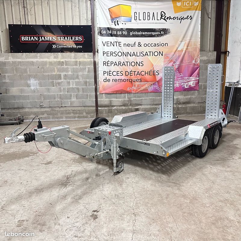 Lot 3 Camions 1:87 Avec Remorques Personnalisées Blanchard / Blancher / Trans-Bigouden
